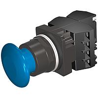 SIEMENS 52BM9W5C Pushbutton PUSHBUTTON,MOM,BLU,1 3/4" PLST,2POS,3BJK