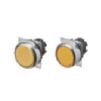 Omron Automation and Safety A22NZ-RNM-URA Round, Flat Red Metal, Flat Trans