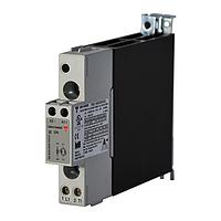Carlo Gavazzi RGC1A60D20KGU 1-Phase Solid State Contactors 1-pole DIN-rail mount SSR, U-layout, Zero-cross switching, Operating voltage (Ue): 42 - 660 Vac (1200 Vp), Rated current (Ie): 23 Aac, Control voltage (Uc): 4 - 32 Vdc, Built-in overvoltage protection