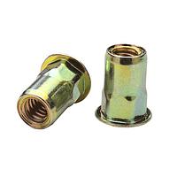 ATLAS AEHS8-610-6.6S Rivet Nut Atlas Rivet Nut, AEH, Half Hex Low Profile Head, Open End, Sealed Head, Steel, Thread Size - M6, 2nd Grip