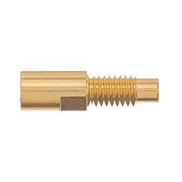 Radiall R112305000 Connectors SMC / STRAIGHT BULKHEAD JACK CLAMP TYPE REAR MOUNT - CABLE 2.6/50+75 S