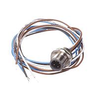 Amphenol CONEC 43-01009 Connectors 4P WIRE LEAD M12 FRONT MNT PLUG