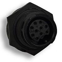 CONXALL W7881-10SG-300 Connectors Pnl Mnt 10P F Sckt PC Cont w/o Epoxy