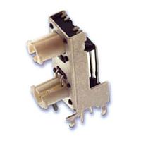 E-Switch TL3253BBNBRNF160Q Dual Tactile Switch Tactile, SPST-NO, Off-(On), Through Hole, Right Angle, LED, Blue, LED, Red