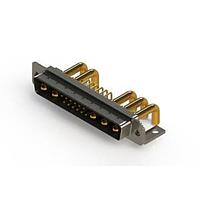 EDAC 629-17W5650-4NC Mixed Contact D-Sub Connectors Right-angle Power Combo D-Sub Connector