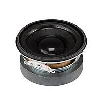 Same Sky (formerly CUI Devices) CDS-5026-54E Standard Speaker 50 mm round, 26 mm deep, Foam + Paper, NdFeB, 5W, 4 ohm, 180Hz, solder eyelets