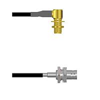 Amphenol Custom Cable Q-2P0040003096i RF Cable Assemblies SMA-RJB/BNC-SJB G174 96I