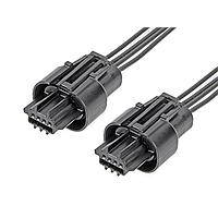 Molex 45145-0401 Discrete Wire Squba OTS Cable Rcpt SR 150mm 4Ckt BLK