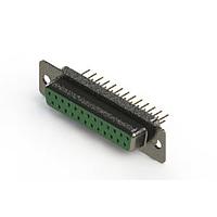 EDAC 628-M25-621-GN1 D-Sub Connectors - Standard Density Vertical Machined D-Sub Connector