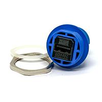 Amphenol CONEC 17-200901 Type A to Type A USB2 TYP A-FML ADPTR IP67 BLUE HOUSING