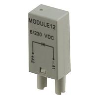 Carlo Gavazzi MODULE12 Carlo Gavazzi Protection Module for ZMI, ZD, ZDM Sockets series, with Free Wheeling Diode A2+, Operating Voltage 6-230VDC