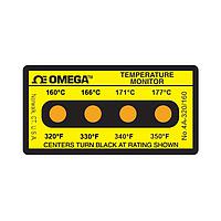 OMEGA 4A-A-320-30 Non-Reversible, Four point Horizontal Temperature Label (350 °F)