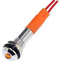 Mallory Sonalert FL1M-6SW-1-Y12V Indicators LED YEL 6MM NUT 12VAC/DC