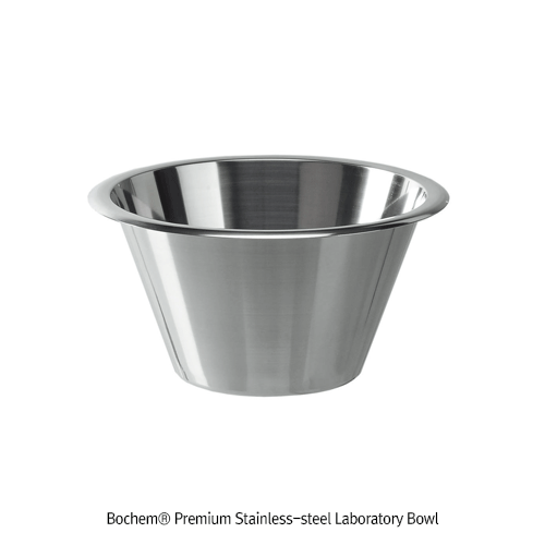 Laboratory stainless steel bowls for sample handling and preparation