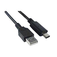 Qualtek Electronics 3021090-01M USB 2.0 USB 2.0 A Male to USB 2.0 Type C Male, 1M length, 480Mbps, Black