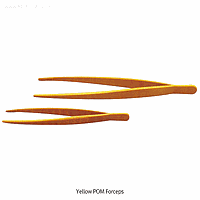 VITLAB VI.682.99 Forcep yellow pom, blunt-tip l180mm