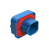 Amphenol SINE Systems AT15-6P2-BM01BLU Connectors Str Flng Mnt PCB Rcp 6POS Gld Cont