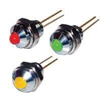 Dialight 605-1311-110F LED Panel Mount Indicators YELLOW DIFFUSED