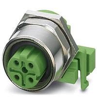 PHOENIX CONTACT 1534630 Right Angle M12FSD-4CON-L90 4P M12 R/A SLDR