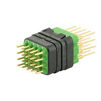 Eaton Souriau-Sunbank 8MQ2M2022RNS046S Modular Connectors - Push Pull MQuick module, unsealed, with male straight PCB contacts, delivered with cap