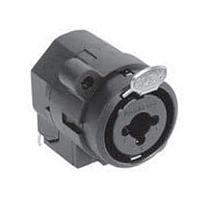 Amphenol Audio ACJC5H XLR Connectors 3P Horiz PCB Recpt 1/4" Mono Jack