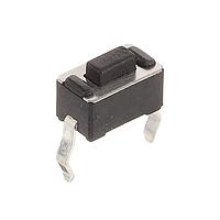 C&K PTS636 SL43 LFS Tactile Switches Tact 50mA 12VDC, 6.0x3.5, 4.3mm H, 130gf, THT leads, Black Actuator