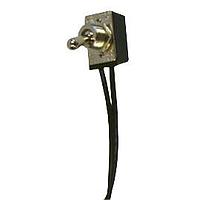 Electroswitch 6631-100 Toggle Switches Full Size Power Toggle Switch 12A - 125VAC 1/3 HP SPST OFF-ON, 6" wire leads, Slow Make/Slow Break Butt Contacts, UL & CSA Certified