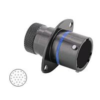Eaton Souriau-Sunbank 8STA0F1026PB Connectors Square Flange Receptacle - size 10 - 26 contacts - Male