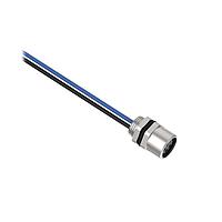 Banner Engineering BR-M8F4R8-2 Sensor Cables / Actuator Cables Receptacle 4-pin Female; 4X24 PVC 2 m Length; Rear Mount w/ M8 Locknut