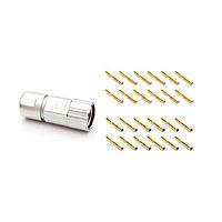 Amphenol SINE Systems MA7CAP1200S-S2-KIT Straight ST 12P TH 7.5-11mm grip w/ F sockets