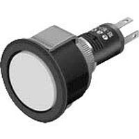 EAO 18-961.5AL Panel Mount Indicators / Switch Indicators Lens with 1 Chip LED, green D13,4 3,2VDC/20mA plastic translucent, color "pantone cool grey"