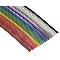 3M Electronic Solutions Division 3447/50-300 Round Conductor Flat Cables .025" 50C ROUND 300' GRAY 30AWG SOLID