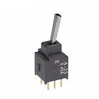 NKK Switches A23EP Process Sealed Subminiature Toggles DPDT ON-OFF-ON FLAT TOGGLE