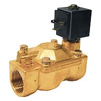 OMEGA SV6106 2-Way, NC, Pilot Operated, Brass Solenoid Valves (28 gal/min, 1 1/4 in, NPT Male, 1 3/8 in, Direct Lift, Normally Closed)