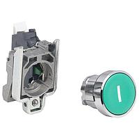 SCHNEIDER XB4BA33115 Accessory GREEN OPAQUE I PB+NO SPRG CTC BLK+CLR