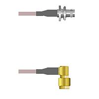 Amphenol Custom Cable Q-0A038000H007i RF Cable Assemblies BNC-SJB/SMA-RP G142 7I