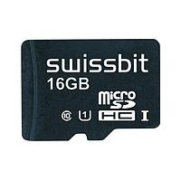 Swissbit SFSD016GN1AM1TO-I-ZK-22P-STD MicroSD Cards Industrial microSD Card, S-56u, 16 GB, 3D PSLC Flash, -40C to +85C