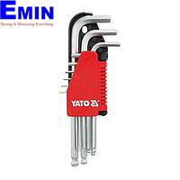 YATO YT-0505 Ball end point hex key wrench set (9pcs, 1.5mm ~10.0mm)