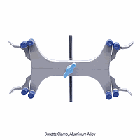 SciLab SL.Cla8154 Clamp, Zinc-diecasting, for 2×Burettes, Grip Capa. Φ30mm