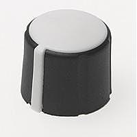 Davies Molding 1230-G Cylindrical Knob S/T Control Knob 1/4" brass bushing