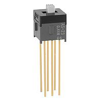 NKK Switches AS23AW Subminiature Slides DPDT ON-OFF-ON .098 ACTUATR EXTD PC .4VA
