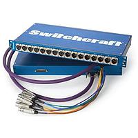 Switchcraft PT16FX2DB25 Connector Kits RACK MT PASS THROUGH 16F XLR TO DB25