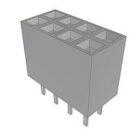 Samtec BCS-104-T-D-TE Headers Pass-Through Socket Strip