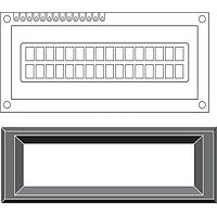 DISPLAY VISIONS EA 017-1UKE Mounting Bezel Bezel 017-xx Series 65.5x12.8 / 79.5x25