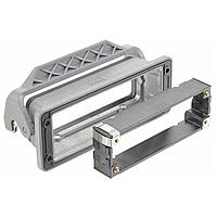 HARTING 09300240397 Heavy Duty Power Connectors 24B Bulkhead Rear Fit Housing, Single Lever, with frame
