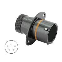 Eaton Souriau-Sunbank 8STA01405PC Connectors Square Flange Receptacle - size 14 - 5 contacts - Male