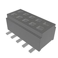 Samtec CLM-105-02-F-D-A Sockets Low Profile Dual-Wipe Socket, 1.00mm Pitch