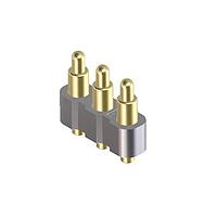 Preci-Dip 8PM-27-0003-02-642 Power-Clip Spring Loaded Connector 3 Position Spring Piston Connector Surface Mount 12 Amps with CLIP Design