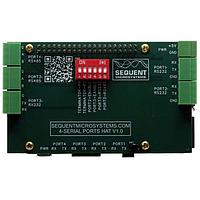 Sequent Microsystems SM-I-026 Sequent Microsystems Four Serial Ports RS485 and RS232 Stackable HAT for Raspberry Pi