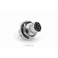 Amphenol SINE Systems RT00144PNH03 Standard Circular Connector Wall Mtg Recpt, Pin with silicone seal